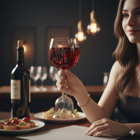 Cadouri Secret Santa - Pahar de vin cu clopotel - Pentru lenesi