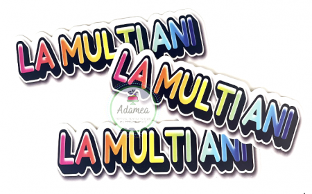 Stegulet cu la multi ani curcubeu