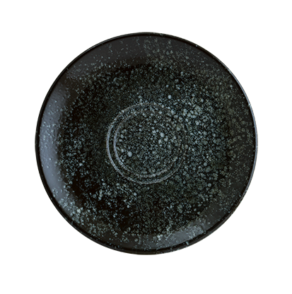 COSMOS BLACK Envisio Collections - BONNA COSMOS BLACK Farfurie suport ceasca 12cm (COSBL GRM 02KT)