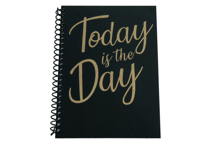Agenda personalizata din lemn cu Today is the day, A5 [1]