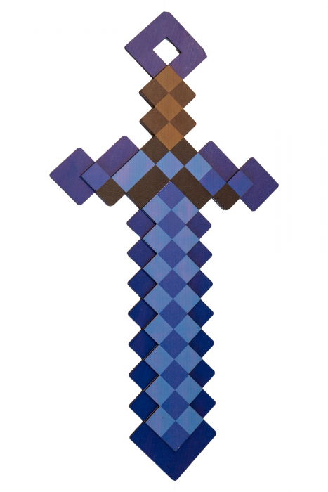 Sabie Minecraft model albastru inchis mica [1]