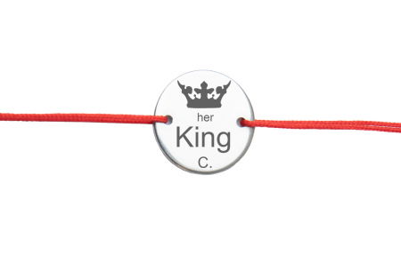 Bratara Personalizata her king Initiala