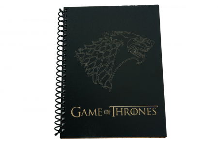 Agenda personalizata din lemn cu Game of Thrones, A5