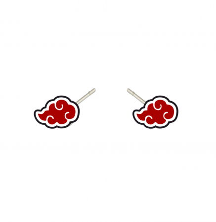 Cercei handmade Akatsuki cu tortite de otel inoxidabil, 12mm