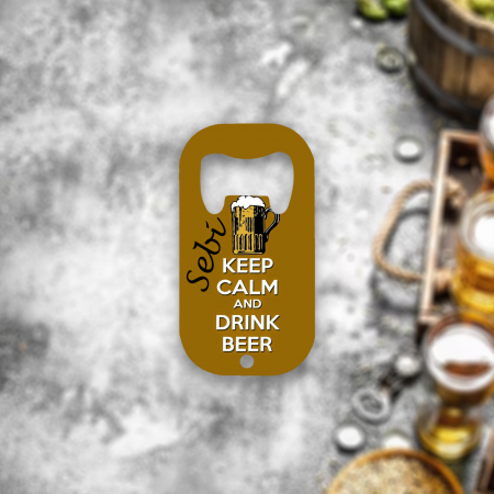 Accesorii pentru bauturi personalizate - Desfacator Personalizat de Bere Keep calm