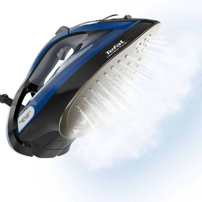 Fier de calcat Tefal FV9834E0 Ultimate Pure, 3000 W , functie anticalcar, 0-55g/min, jet de abur 240g/min, Albastru/Negru [6]