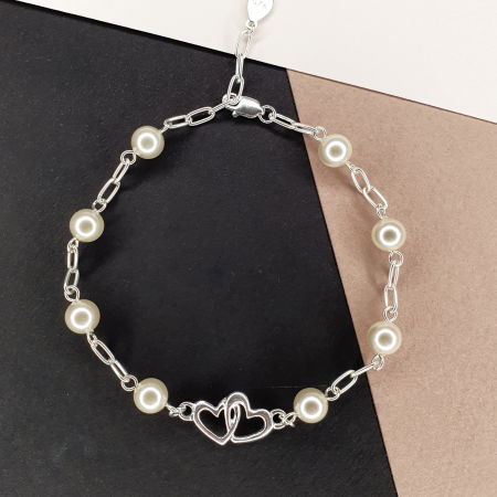 Bratara perle Corina, argint