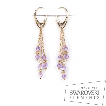 Cercei Claudia, argint placat cu aur