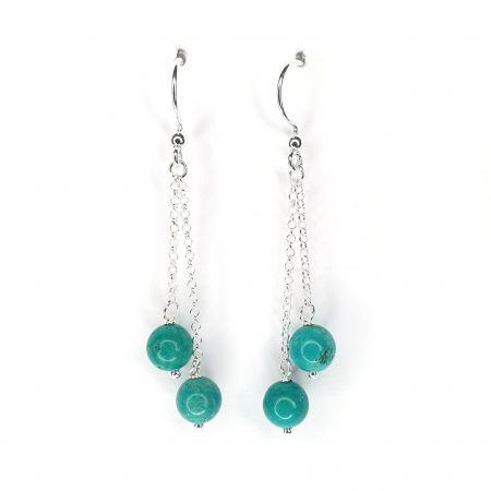 Cercei turcoaz Anca, argint