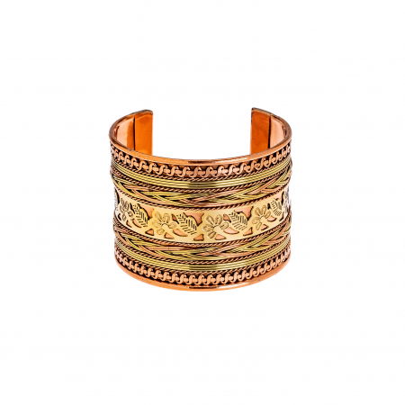 Bijuterii din cupru - Bratara din cupru Brass Flower