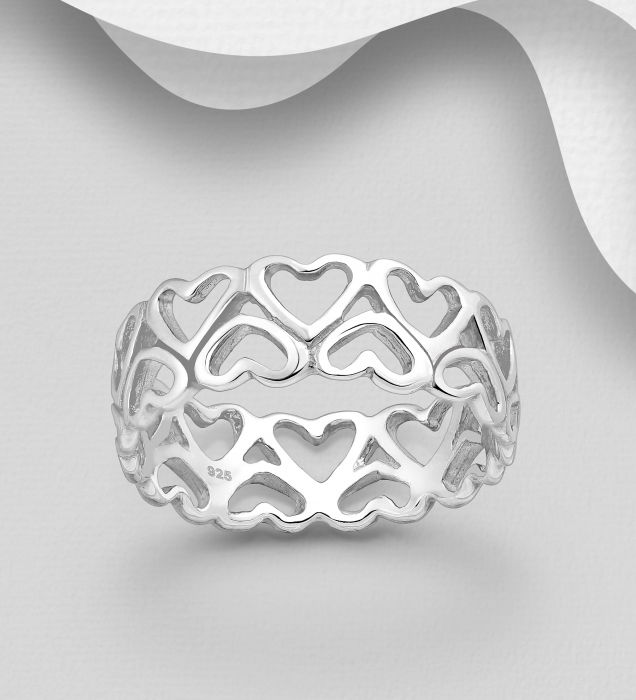 Inel Inimioare din argint Sterling 925 [1]
