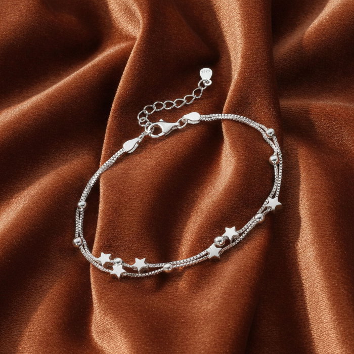 Bratara cu bile si stelute din argint Sterling 925 [2]