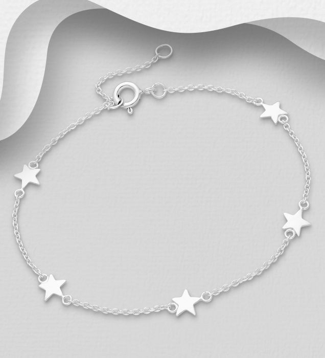 Bratara cu Stelute din argint Sterling 925 cu diamante simulate [3]