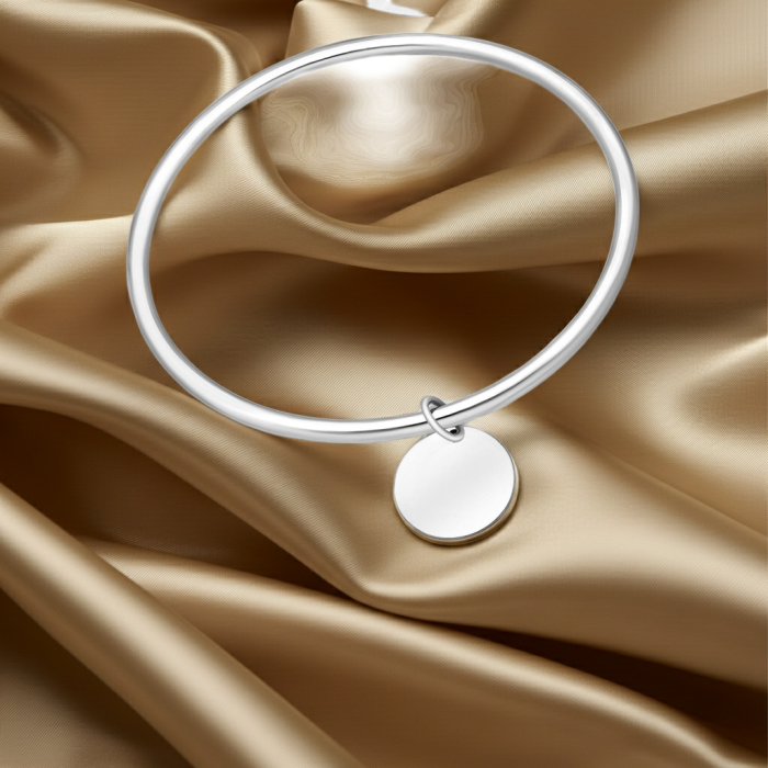 Bratara fixa cu medalion din argint Sterling 925 [1]