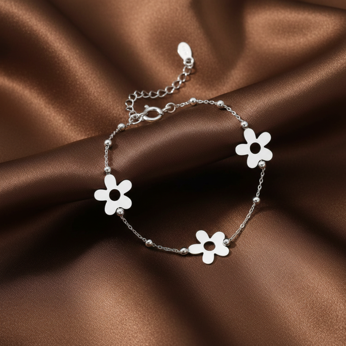 Bratara Lant cu flori din argint Sterling 925 [1]