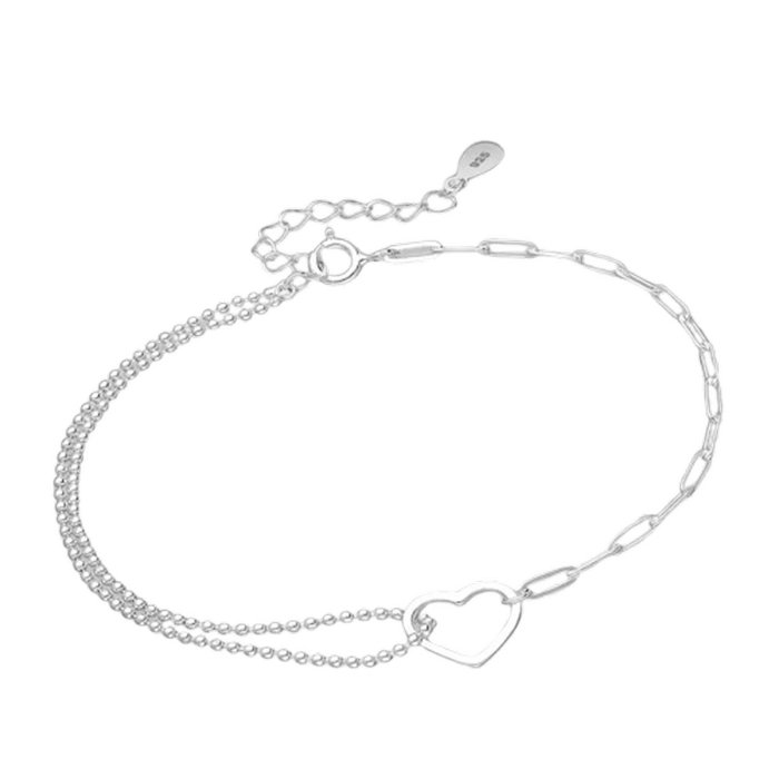 Bratara reglabila cu inimioara din argint Sterling 925 [4]
