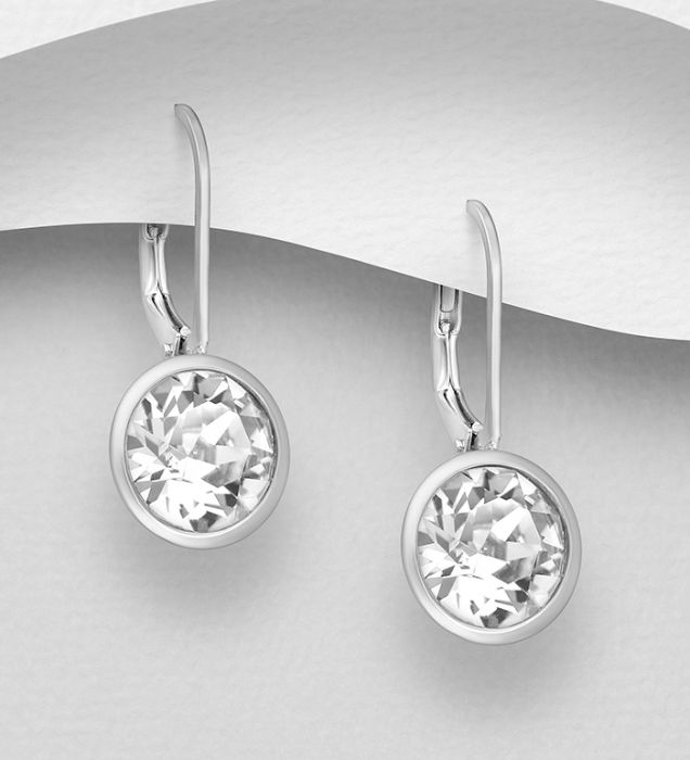 Cercei din argint Sterling 925 cu cristale fine austriece [1]