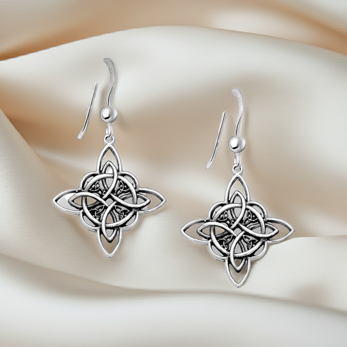 Cercei din argint Sterling 925 stil celtic oxidat [1]