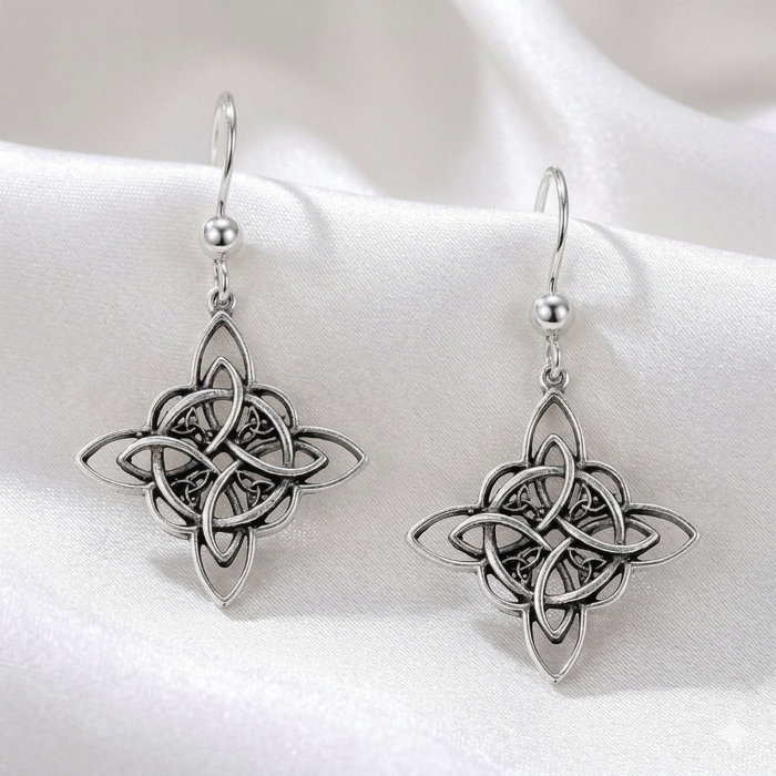 Cercei din argint Sterling 925 stil celtic oxidat [10]