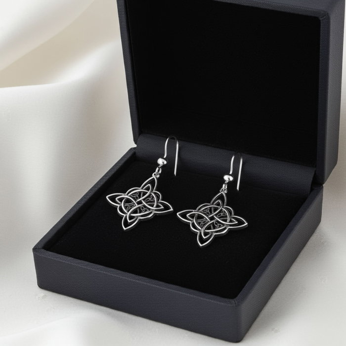 Cercei din argint Sterling 925 stil celtic oxidat [8]