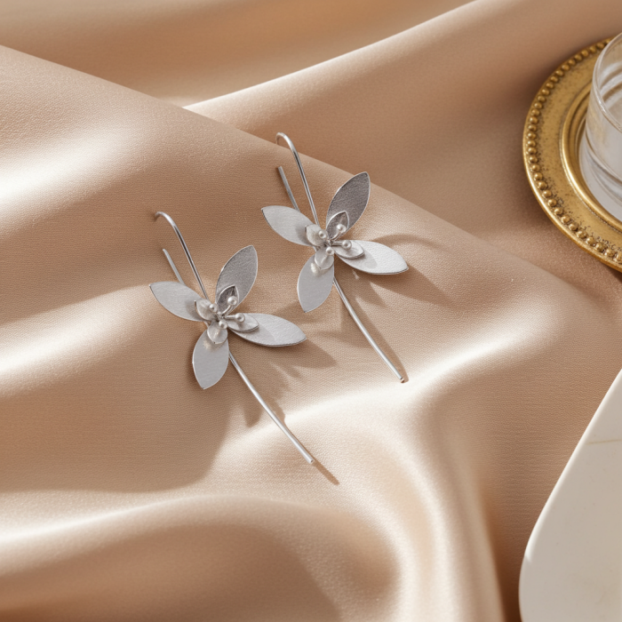 Cercei Floare  din argint Sterling [5]