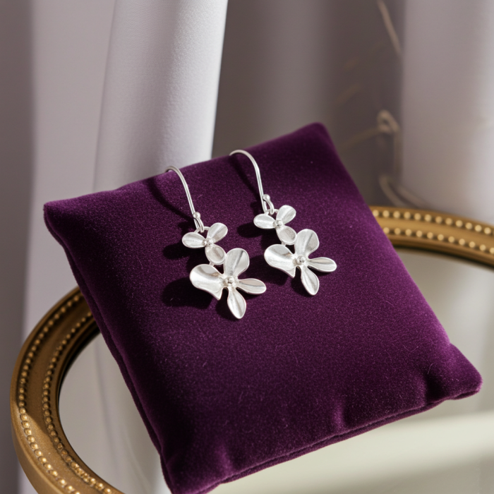 Cercei Flori din Argint Sterling 925 [5]