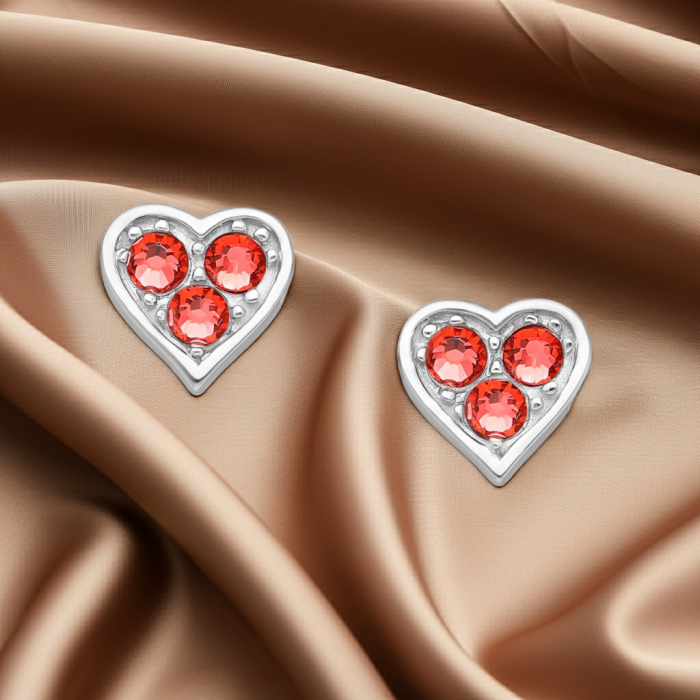 Cercei Inima din argint sterling 925 cu cristale austriece [1]
