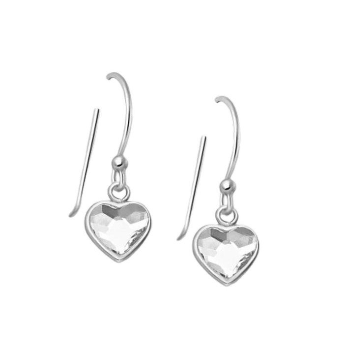 Cercei Inimioara din argint Sterling 925 cu cristale fine austriece [2]