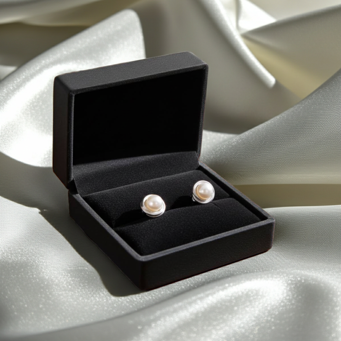 Cercei Push-Back din argint Sterling 925 cu perle de sinteza [2]