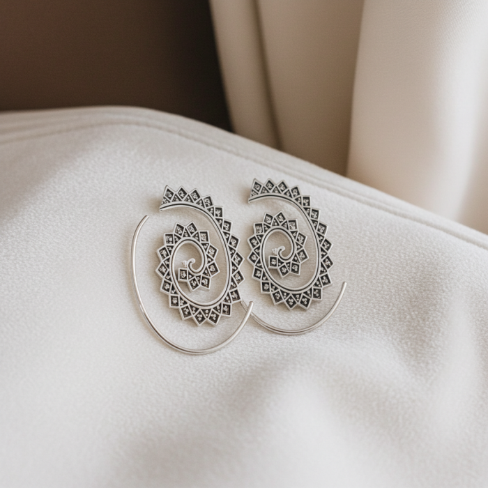 Cercei Spirala din argint Sterling 925 [4]