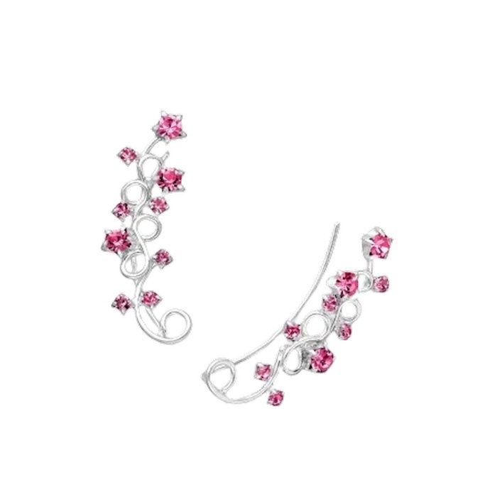 Cerceii Agrafa din argint Sterling 925 cu cristale din sticla [1]