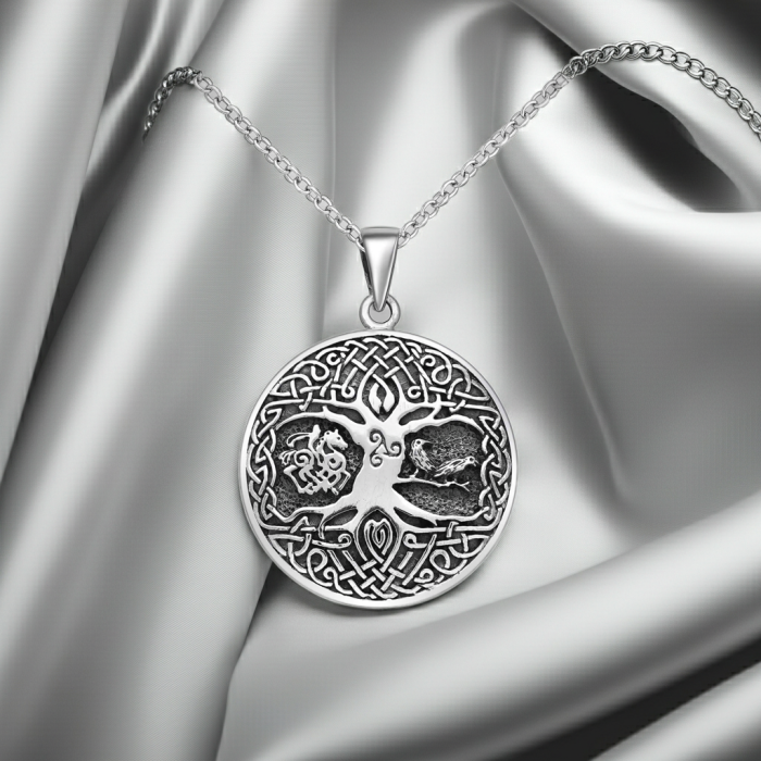 Colier Arborele Vietii din argint sterling 925 model celtic [1]