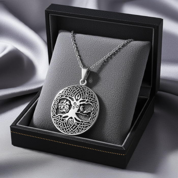 Colier Arborele Vietii din argint sterling 925 model celtic [5]