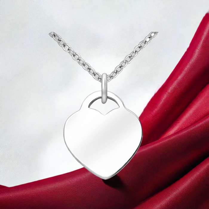 Colier din argint Sterling 925 tip inimioara [1]
