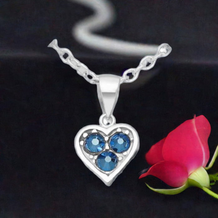 Colier Inima din argint Sterling 925 cu cristale austriece [7]
