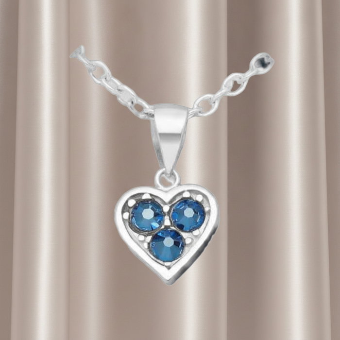 Colier Inima din argint Sterling 925 cu cristale austriece [2]