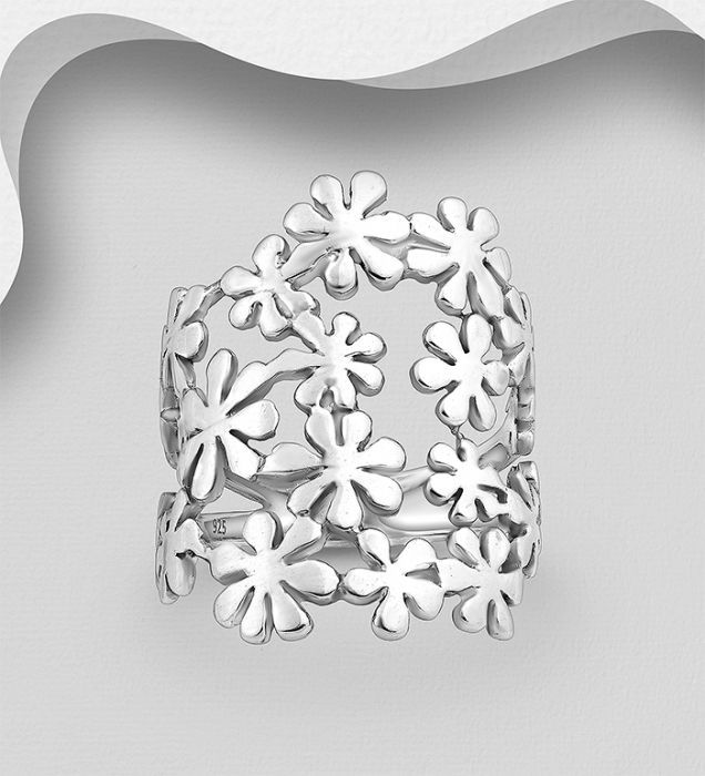 Inel Camp de Flori din argint Sterling 925 [1]