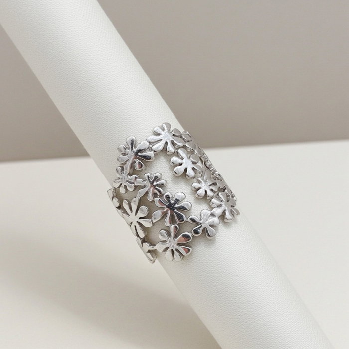 Inel Camp de Flori din argint Sterling 925 [5]