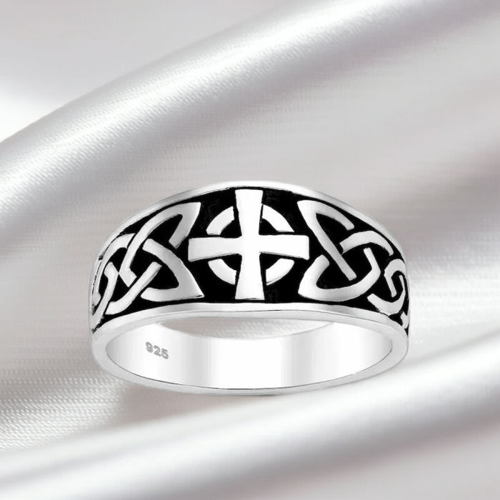 Inel Cruce din argint Sterling 925 stil celtic [1]
