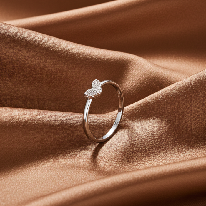 Inel Inimioara din argint sterling 925 cu diamante simulate [3]