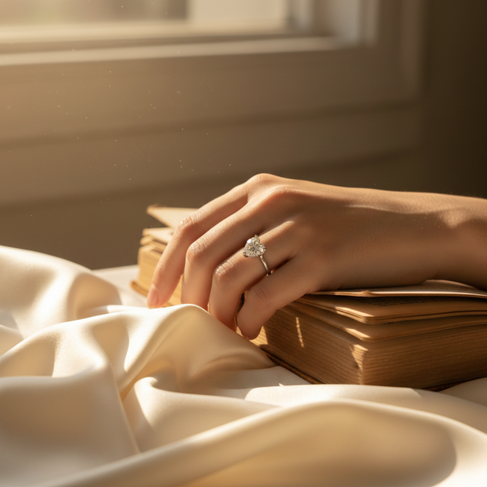 Inel Inimioara din argint Sterling 925 cu cristal fin austriac [3]