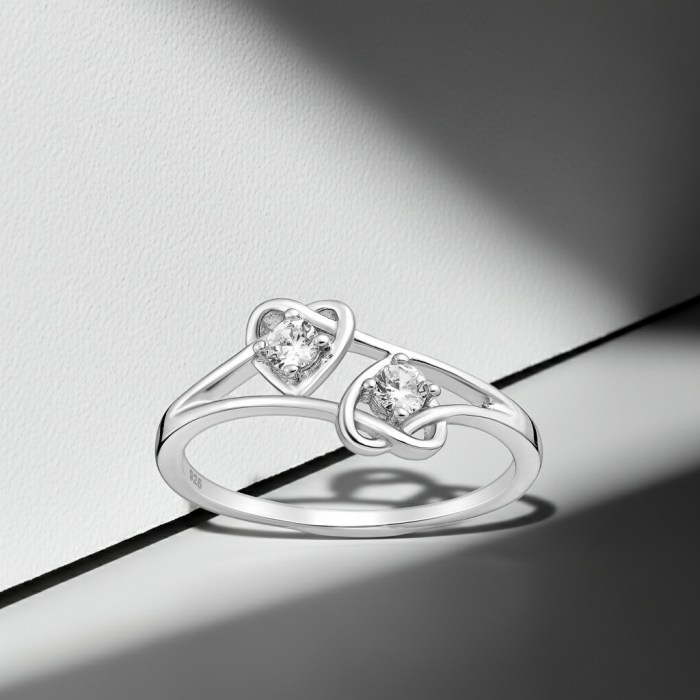 Inel Love din argint Sterling 925 cu diamante simulate [2]