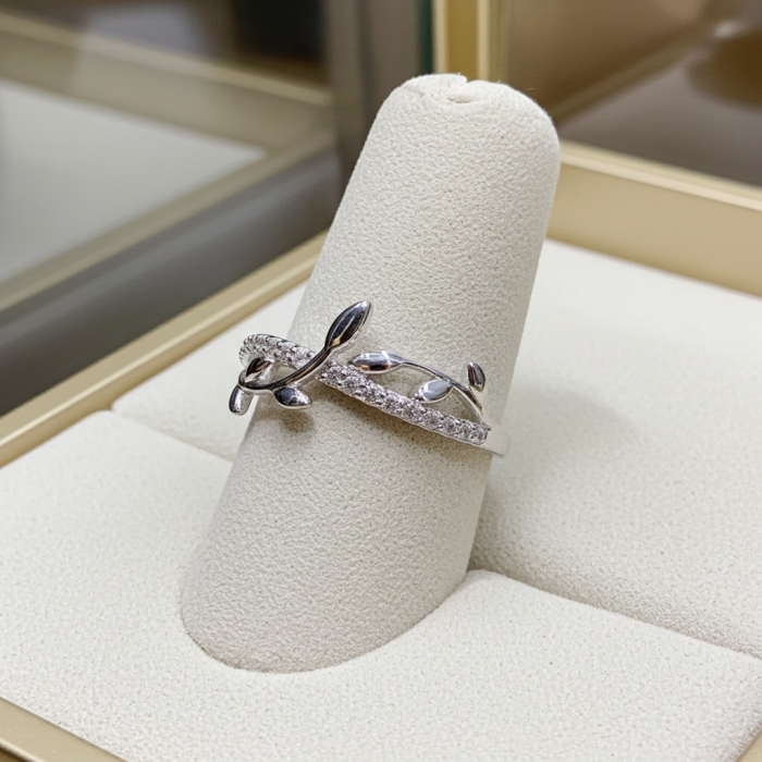 Inel Lujer din argint Sterling 925 cu diamante simulate [8]