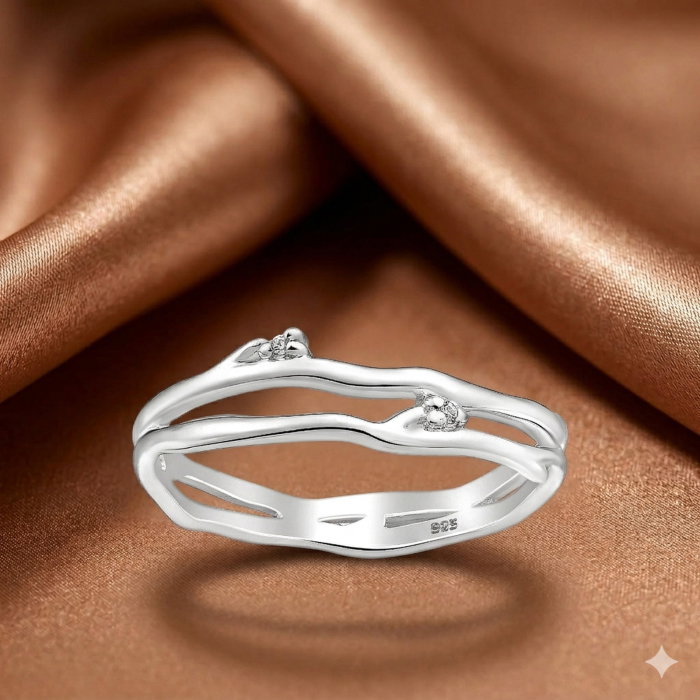 Inel Ramurica din argint Sterling 925 cu diamante simulate [1]