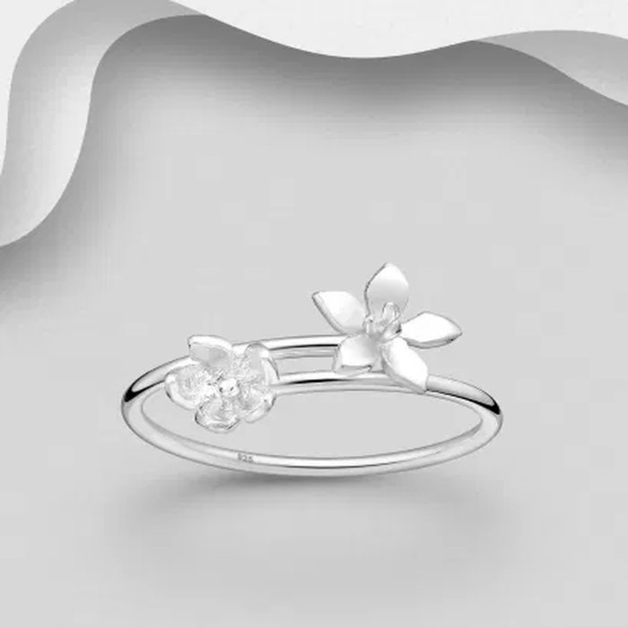 Inel reglabil Flori de Camp din argint Sterling 925 [2]
