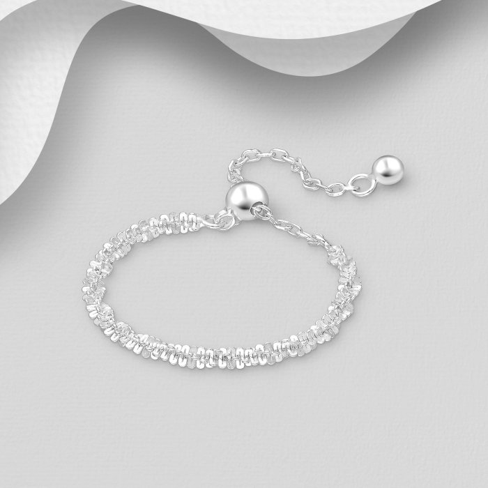 Inel reglabil Lantisor din argint Sterling 925 [4]