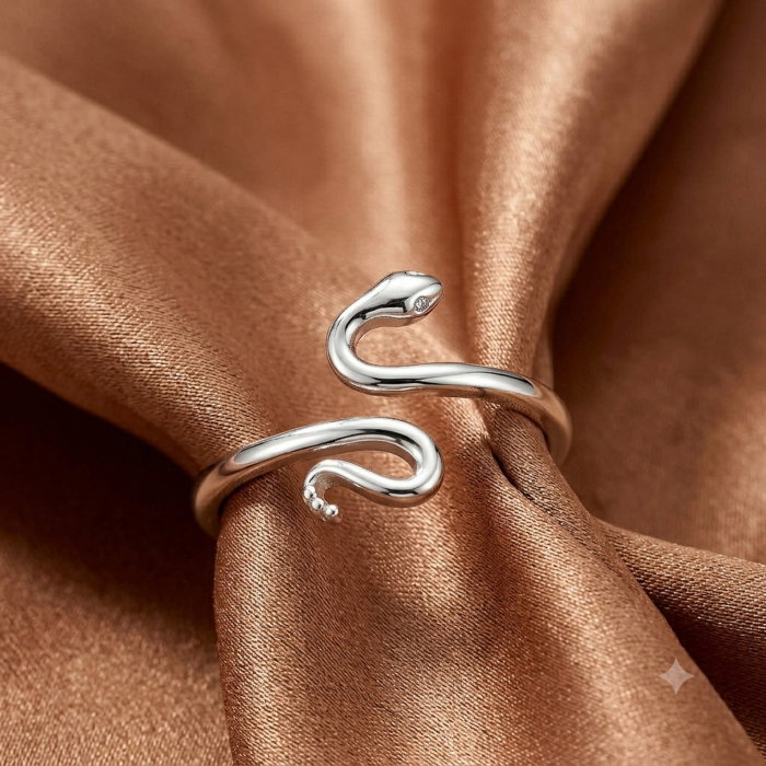 Inel reglabil Sarpe din argint Sterling 925 [3]