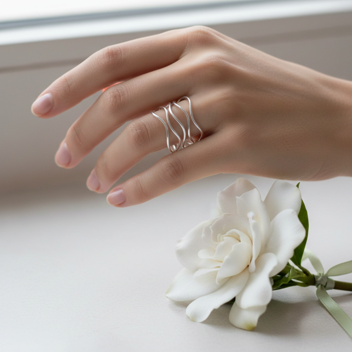 Inel Retea din argint Sterling 925 [2]