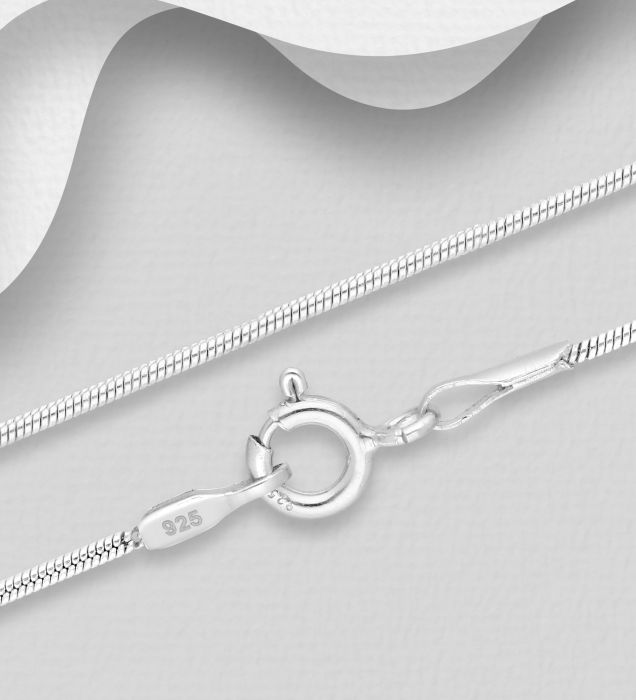 Lantisor tip sarpe din argint Sterling 925 1.0 mm [1]