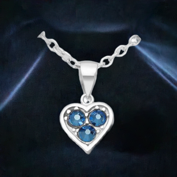 Colier Inima din argint Sterling 925 cu cristale austriece [1]